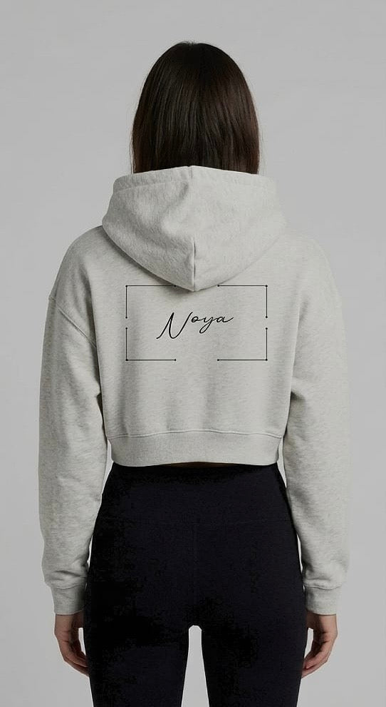 Ash Cropped Hoodie