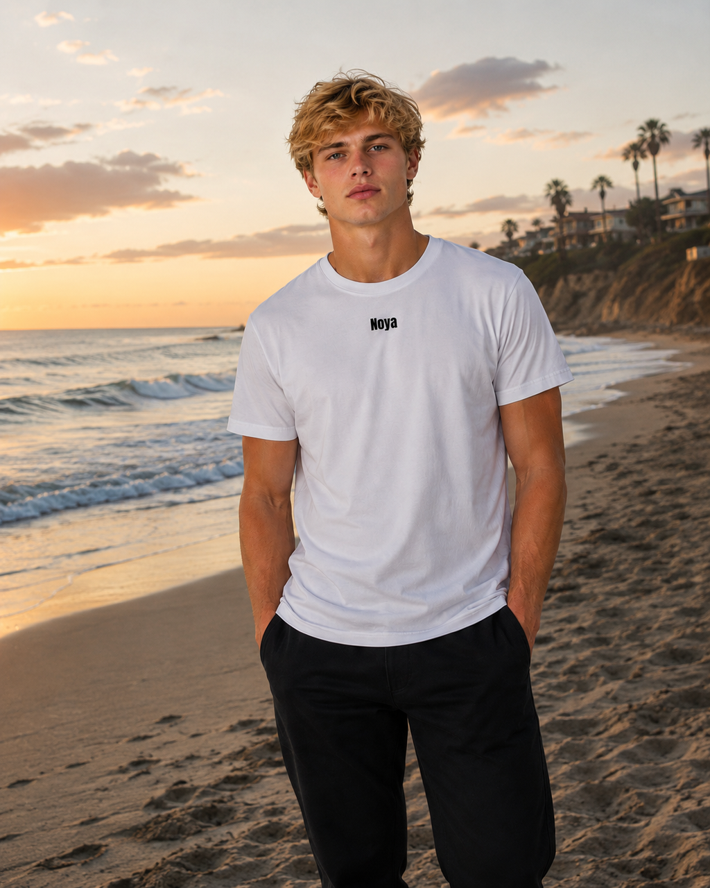 White Outline Tee