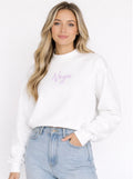 Cloud White Oversized Crew