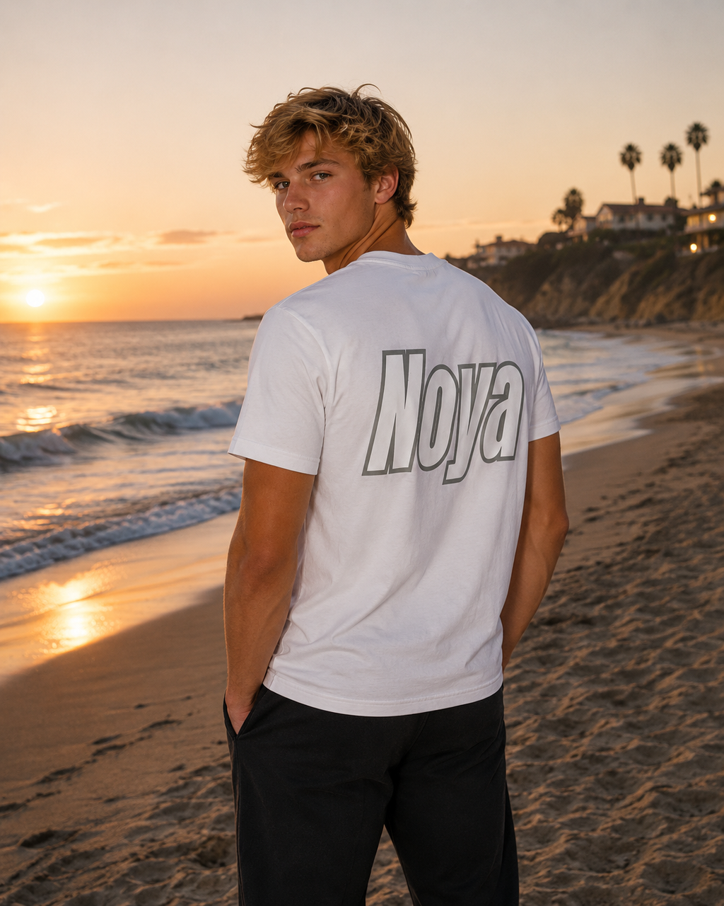 White Outline Tee
