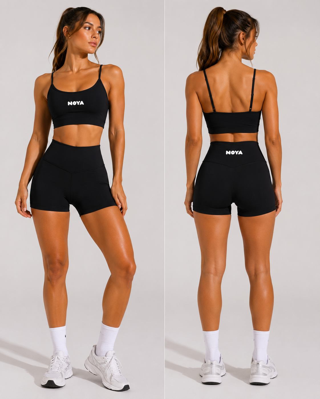 Noya Black Sculpt Shorts