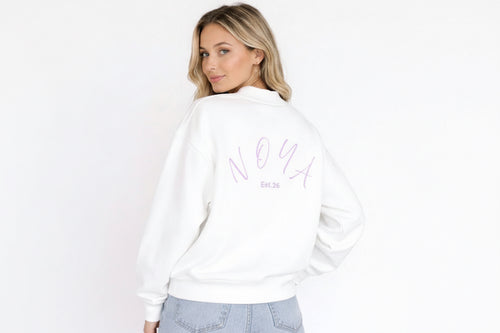 Cloud White Oversized Crew